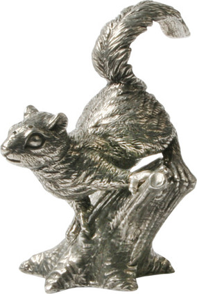 Vagabond House Pewter Salt and Pepper - Squirrel on Tree