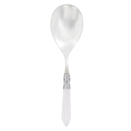 Vietri Aladdin Brilliant White Serving Spoon