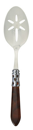 Vietri Aladdin Brilliant Tortoiseshell Slotted Serving Spoon