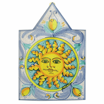 Vietri First Stones Pointed Sun Wall Plaque