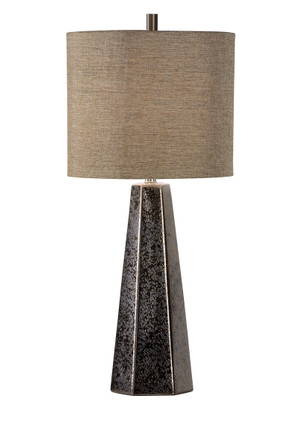 Vietri Antonella Textured Bronze Ceramic Table Lamp