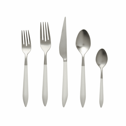 VIETRI Ares Argento & White Five-Piece Place Setting