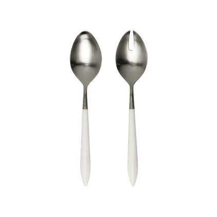 Vietri Ares Argento & White Salad Serving Set