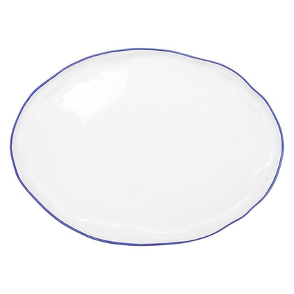 Vietri Aurora Edge Large Oval Platter