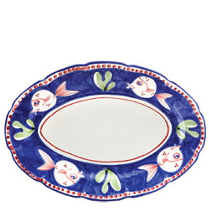 Vietri Campagna Pesce Fish 16 L 11.5 W Oval Platter