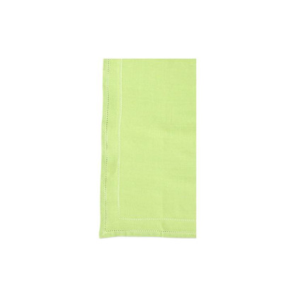 VIETRI Cotone Linens Pistachio Napkins with Double Stitching - Set of 4