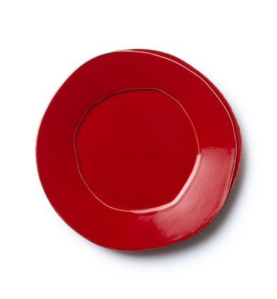 Vietri Lastra Red European Dinner Plate