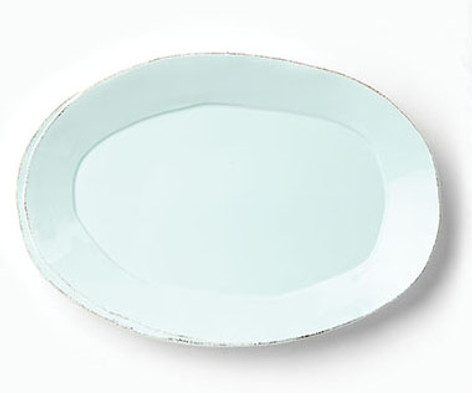 Vietri Lastra Aqua Oval Platter