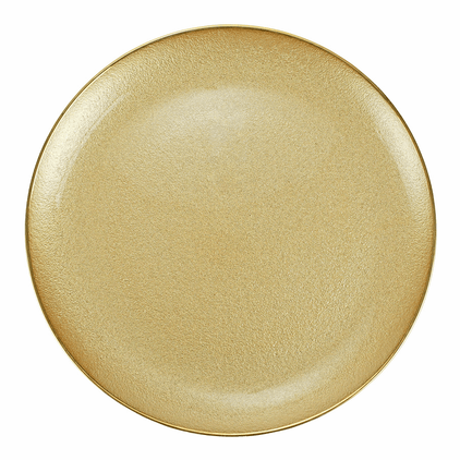 Vietri Metallic Glass Gold Platter