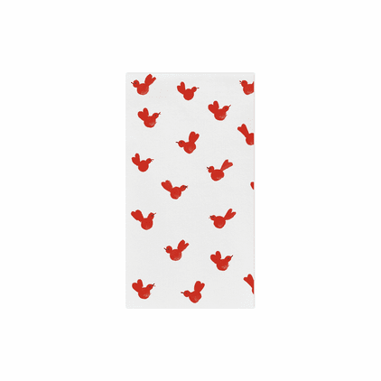 Vietri Papersoft Napkins Red Bird Guest Towels (Pack of 20)
