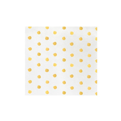 VIETRI Papersoft Napkins Yellow Dot Dinner Napkins (Pack of 20)