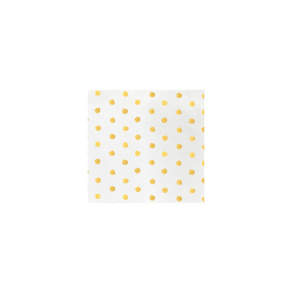 VIETRI Papersoft Napkins Yellow Dot Cocktail Napkins (Pack of 20)