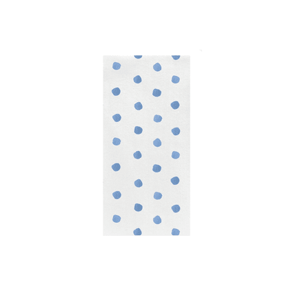 VIETRI Papersoft Napkins Light Blue Dot Guest Towels (Pack of 20)