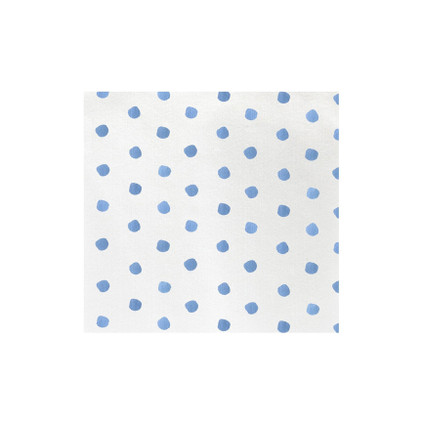 VIETRI Papersoft Napkins Light Blue Dot Dinner Napkins (Pack of 50)