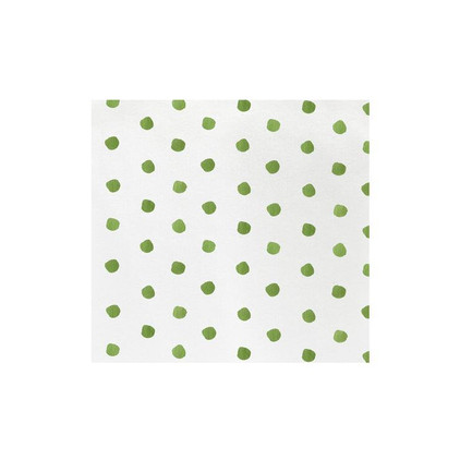 VIETRI Papersoft Napkins Green Dot Dinner Napkins (Pack of 50)