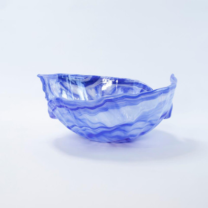 Vietri Onda Glass Cobalt Round Bowl