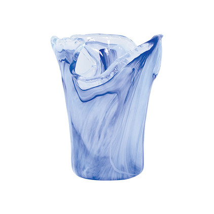 VIETRI Onda Glass Cobalt Small Vase