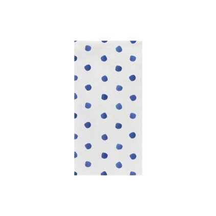 VIETRI Papersoft Napkins Blue Dot Guest Towels (Pack of 50)