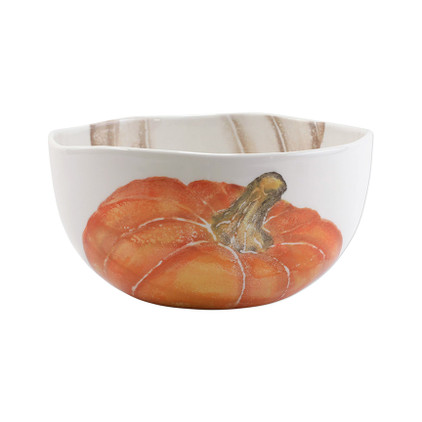 Vietri Pumpkins Deep Serving Bowl