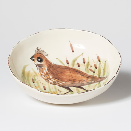 Vietri Wildlife Quail Pasta Bowl