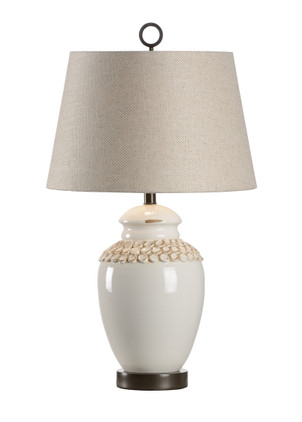 Vietri Aged Cream Ceramic Salerno Table Lamp