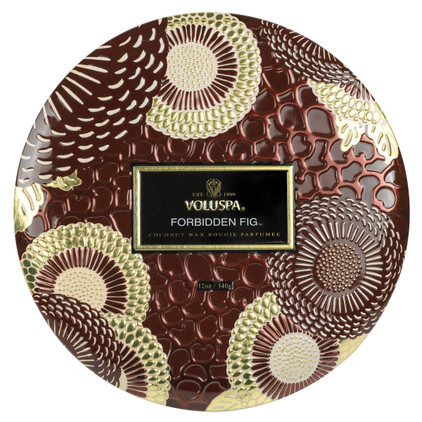 Voluspa Forbidden Fig 12oz 3 Wick Tin