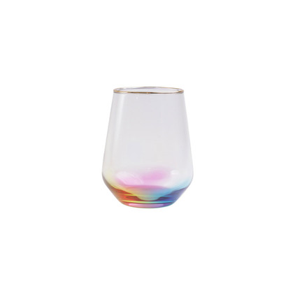 Viva by VIETRI Rainbow Stemless Wine Glass - Set of 4