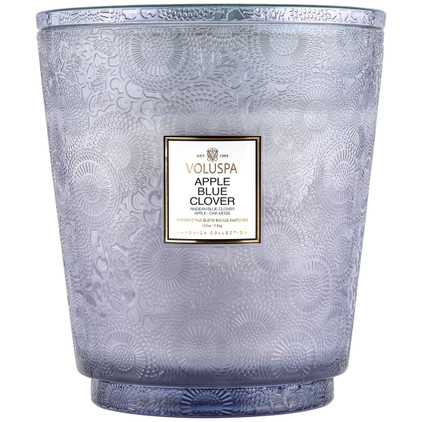 Voluspa Apple Blue Clover 5 Wick Large Hearth Candle