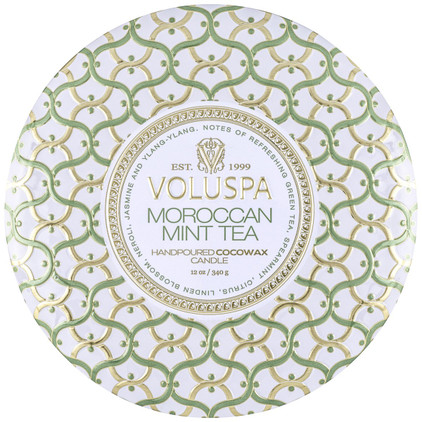 Voluspa Moroccan Mint Tea 3 Wick Tin Candle
