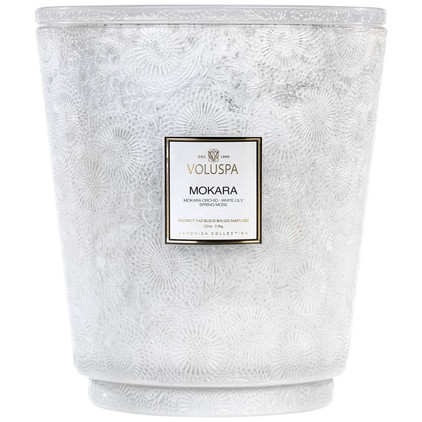 Voluspa Mokara 123 Oz Hearth Candle With Lid/Tray