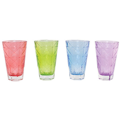 Viva Vietri Prism Assorted Tall Tumblers (Set of 4)