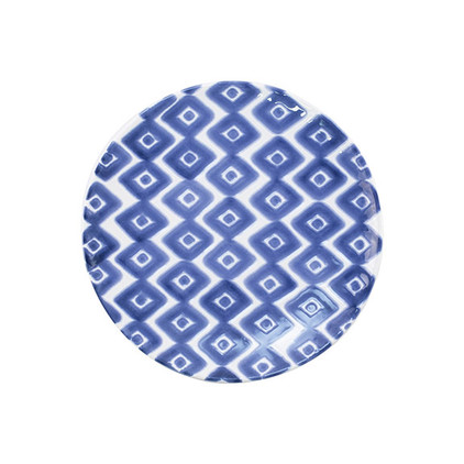 Viva Vietri Santorini Diamond Salad Plate (Set of 4)