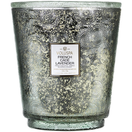 Voluspa French Cade Lavender 123 Oz Hearth Candle With Lid/Tray