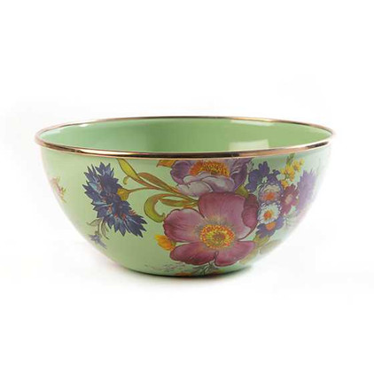 MacKenzie Childs Flower Market Small Everyday Bowl - Green