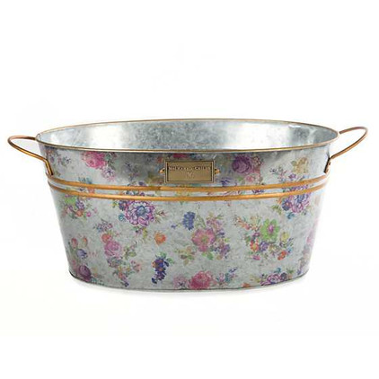 MacKenzie Childs Flower Market Galvanized Beverage Bucket