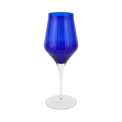 Vietri Contessa Cobalt Water Glass