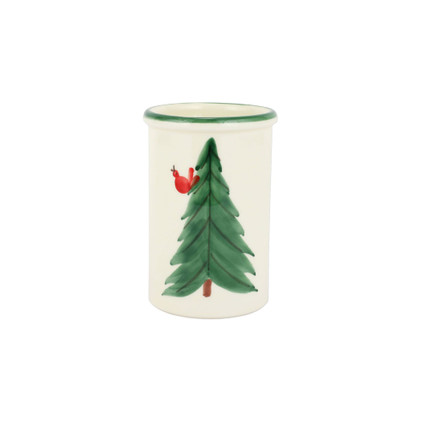 Vietri Old St. Nick Utensil Holder w/ Carrots