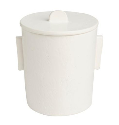 Abigails Domino Ice Bucket White Matte with Lid