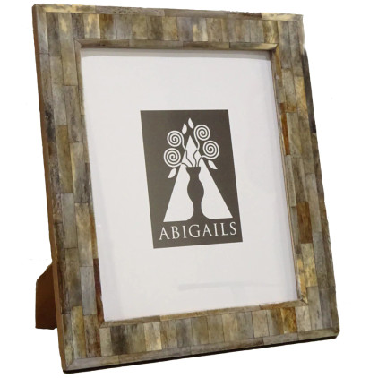 Abigails Frame Bone Inlaid Antique Gray 8 inch x 10 inch