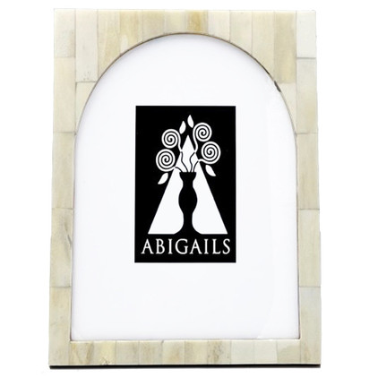 Abigails Frame White Bone with Dome 8X10