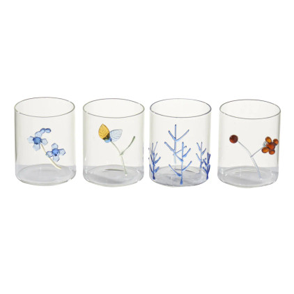 Abigails Flowers Cocktail Glasses Set of 4