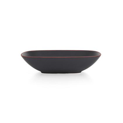 Nambe Taos Soft Square Serving Bowl Onyx