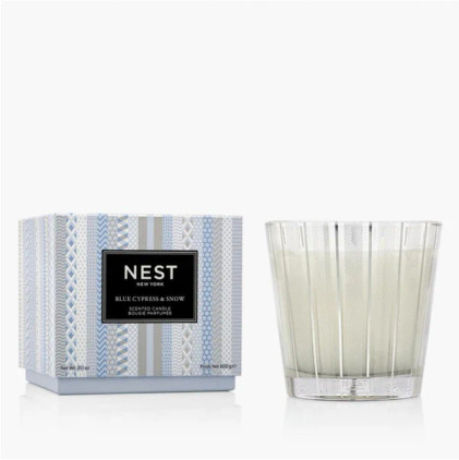 Nest Blue Cypress & Snow 3-Wick Candle 21.2 oz