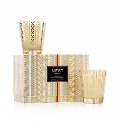 Nest Holiday & Birchwood Pine 8.1oz Candle Duo Gift Set