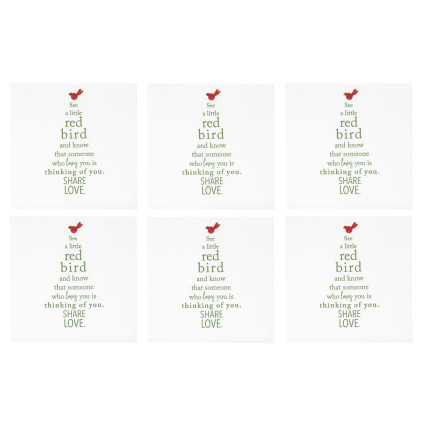 Vietri Papersoft Napkins Holiday Tree Cocktail Napkins (Pack of 20) - Set of 6