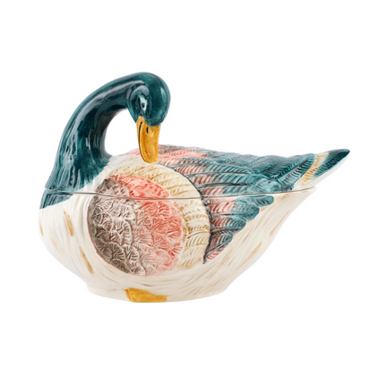 Vietri Wildlife Mallard Tureen