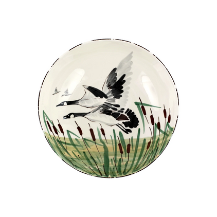 Vietri Wildlife Geese Medium Serving Bowl