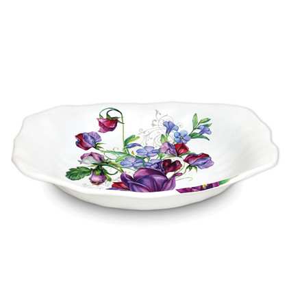 Michel Design Deborah's Garden Melamine Serveware Pasta Bowl