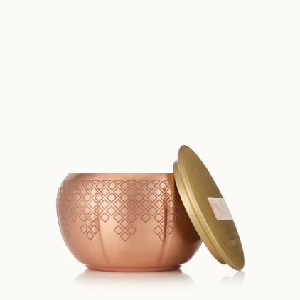 Thymes Heirlum Pumpkin Medium Poured Candle Copper