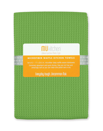 Mukitchen Waffle Towel Set/2 Cactus